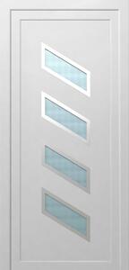 Solid Elements Vchodové dveře Miva, 90 L, 1000 × 2100 mm, plast, levé, bílé, prosklené