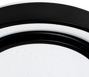 Chytré moderní stropní svítidlo černé 38 cm včetně LED a RGB - Jochie