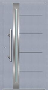 Solid Elements Vchodové dveře Superior, 90 L, 1000 × 2100 mm, hliník, levé, šedé, prosklené