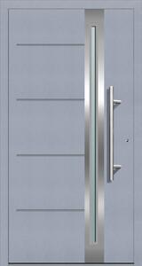 Solid Elements Vchodové dveře Superior, 90 P, 1000 × 2100 mm, hliník, pravé, šedé, prosklené