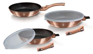Sada pánví s odnímatelnou rukojetí 5 ks Rosegold Metallic Line