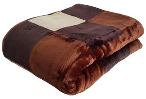 Hrubá deka v odstínech hnědé