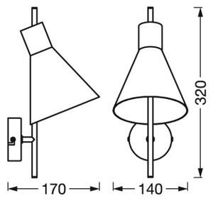 Osram - LED Nástěnná lampa DECOR TOKIO LED/5W/230V černá