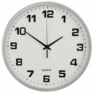 Verk 27068 Nástěnné hodiny analogové 25 cm stříbrné