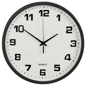 Verk 27068 Nástěnné hodiny analogové 25 cm černé