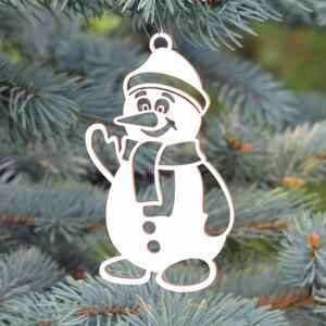 DUBLEZ | Sněhulák - Vánoční dekorace na stromeček