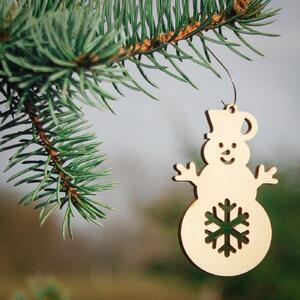 DUBLEZ | Ozdoba na stromček - snehuliak