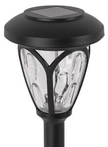 2 ks Zahradní solární lampa LED lucerna, 40cm, zapichovací, RGB, s vyměnitelnou baterií