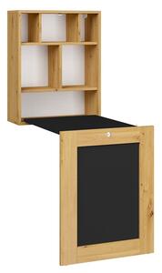 Rozkládací PC stolek Till (dub artisan + černá)