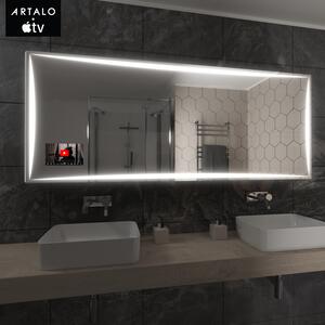 SMART Zrcadlo do koupelny s LED osvětlením M5 premium + SmartScreen with Apple TV