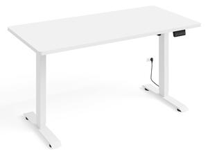 Elektrický PC stolek Motiva 120 (bílá). Akce -13%