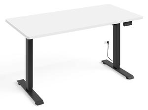 Elektrický PC stolek Motiva 120 (bílá + černá)