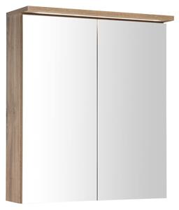 Aqualine Aqualine, KAWA STRIP Galerka s LED osvětlením 60x70x22cm, dub emporio, WGL36S