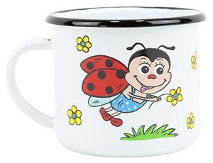 BELIS Smaltovaný hrnek 8 cm/0,35l, dětský "beruška"