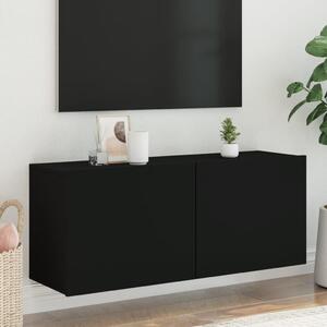 TV skříňka nástěnná černá 100 x 30 x 41 cm