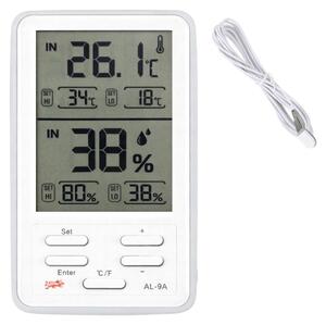 Verk 09236 Meteorologická stanice s LCD teplomrem a vlhkomrem, bezdrátová, bílá
