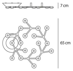 Artemide 1594050APP-LED Stmívatelné stropní svítidlo NET LED/43W/230V 3000K