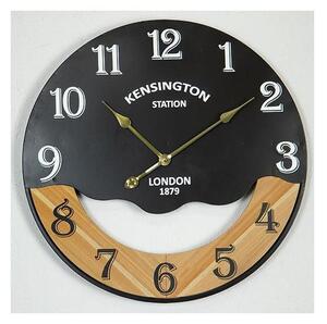 Nástěnné hodiny 1xAA pr. 60 cm černá/béžová