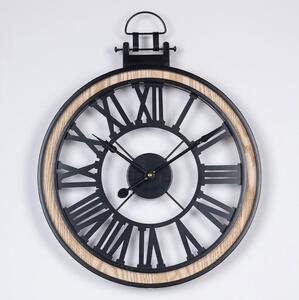 Nástěnné hodiny 1xAA pr. 40 cm černá/krémová