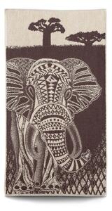 Ručník Veba ZARA Africké léto slon béžovohnědá Velikost: 55x100 cm
