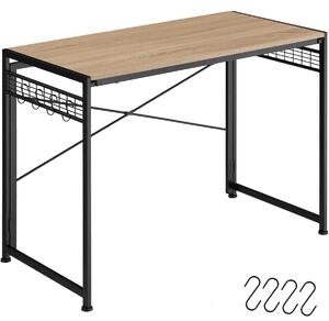 Tectake 404661 psací stůl paterson 102x51x77cm - industrial světlé dřevo, dub sonoma