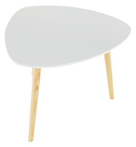 Bílý příruční stolek TAVAS
