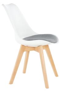 Bílo-šedá židle DAMARA