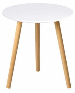 Bílý příruční stolek PAMINO