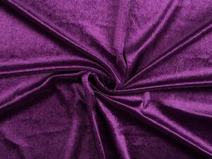 Elastický samet Panné lesklý METRÁŽ - 22 (14) fialová purpura