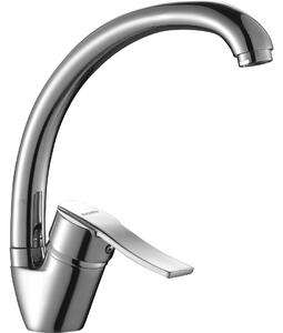 Kuchinox Madera, vysoká dřezová baterie h-246 s výtokem ve tvaru F, chromová, LAV-BQM_067D