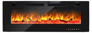 Elektrický nástěnný krb - 1500 W - 127 cm - 3D plamen - Krb s LED plamenem a 144 barevnými kombinacemi