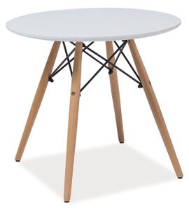 Bílý příruční stolek SOHO 60X60