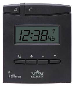MPM Čerý digitální budík MPM řízený rádiovým signálem C02.2766 - II. jakost
