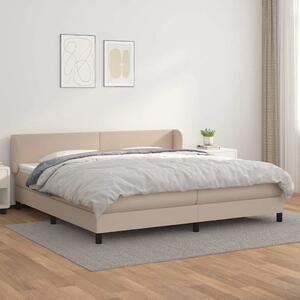 Box spring postel s matrací cappuccino 200 x 200 cm umělá kůže 3127216