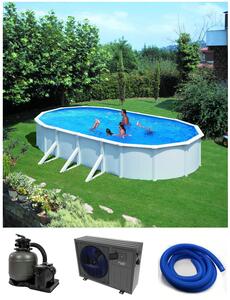 Bazénový set Planet Pool s bazénem Classic WHITE/Blue 610 x 360 x120 cm s ohřevem