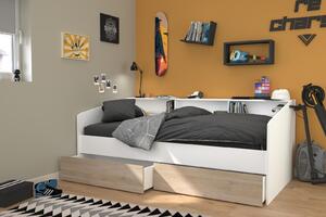 Dětská postel s šuplíky pro kluka Sleep white
