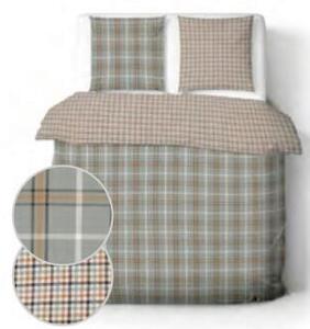 POVLEČENÍ, flanel, šedavě hnědá, šedozelená, 140/200 cm MISTRAL - Povlečení