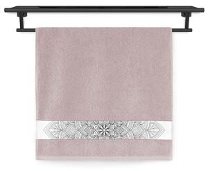 Ručník Veba NORA tisk Mandaly vnitřního klidu - elegantní klasika starorůžová Velikost: 50x100 cm