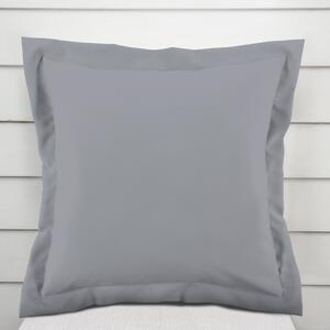 Biante Dekorační povlak na polštář s lemem Rongo RG-068 Šedý 30 x 50 cm