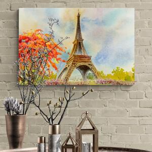Obraz Eiffelova věž v pastelových barvách