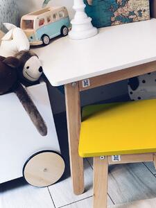 Drevko Dřevěná židle pro děti Woody (3 barvy) - Bílá