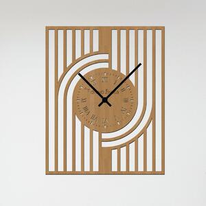Nástěnné hodiny GATSBY Zvolte barvu dekoru: Buk | Velikost hodin: 31x40 | Barva ručiček: Černé