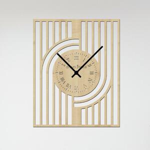 Dřevo života | Nástěnné hodiny GATSBY Zvolte barvu dekoru: Javor | Velikost hodin: 31x40 | Barva ručiček: Černé