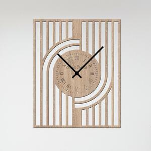 Nástěnné hodiny GATSBY Zvolte barvu dekoru: Dub Sonoma | Velikost hodin: 31x40 | Barva ručiček: Černé