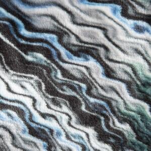 Luxusní deka z mikrovlákna EVA 13 stříbrná/modrá 150x200 cm Mybesthome