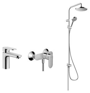 Sada sprchová sada Hansgrohe Vernis Blend 26272000, umyvadlová baterie Hansgrohe Vernis Blend 71580000, 71640000