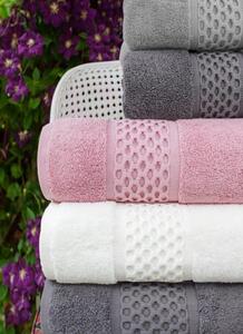 Faro Bavlněný ručník Rete 70x140 cm růžový