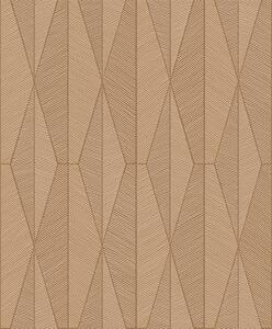 Hnědá geometrická vliesová tapeta na zeď, YSA304, Mysa, Khroma by Masuree