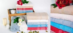 Faro Bavlněný ručník Tiara 100x150 cm krémový