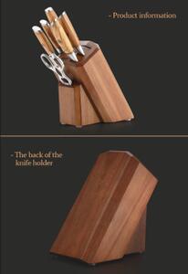 Luxusní stojan na nože z akáciového dřeva XINZUO elegant
